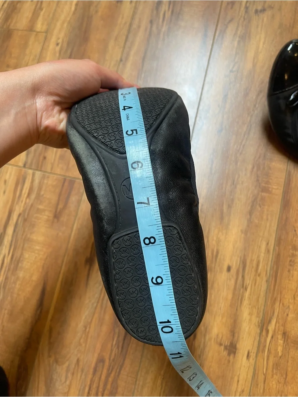Michael Kors Black Cap Toe City Ballet Flats Fits US 7.5-8